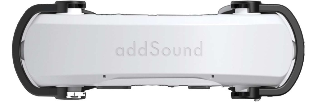 addSound 【ホワイト】AS-01-W 骨伝導 スピーカー - アクセサリー