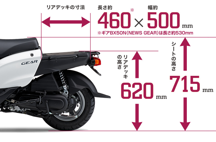 ビジネスシーンで頼れるスクーター　ヤマハ「GEAR」2024年モデル発売